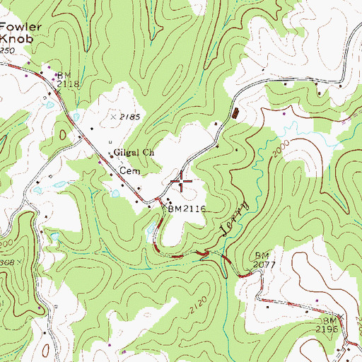 Topographic Map of Gilgal School (historical), WV