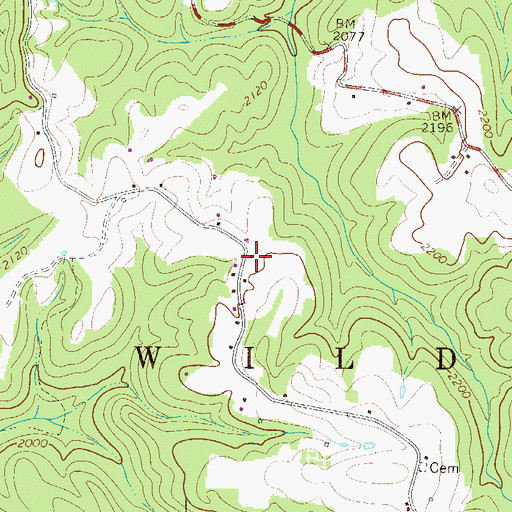 Topographic Map of McMillon School (historical), WV