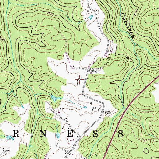 Topographic Map of Pine Grove School (historical), WV