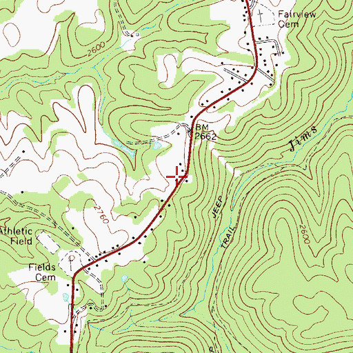 Topographic Map of Tolbert School (historical), WV