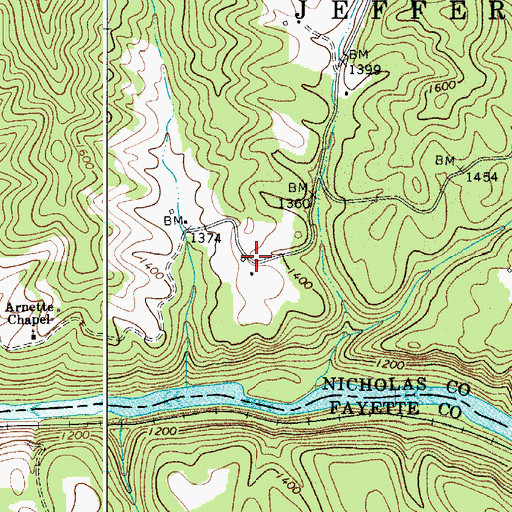 Topographic Map of Vinton (historical), WV