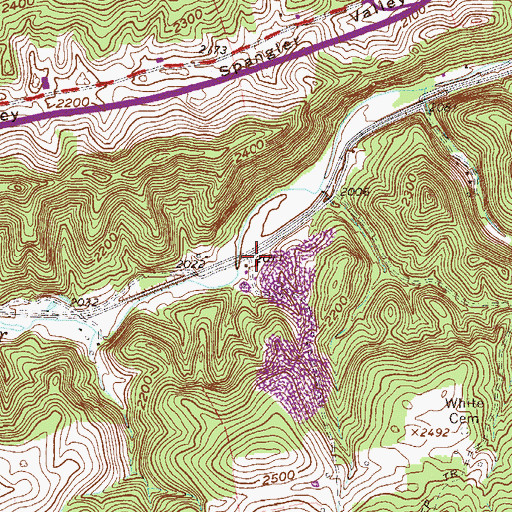 Topographic Map of Blake (historical), WV