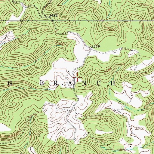 Topographic Map of Ellison School (historical), WV