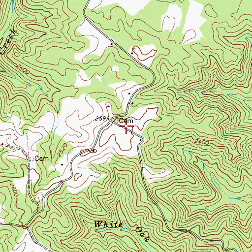 Topographic Map of Gadd School (historical), WV