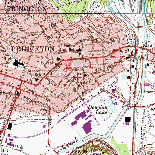 Topographic Map of Gospel Tabernacle, WV