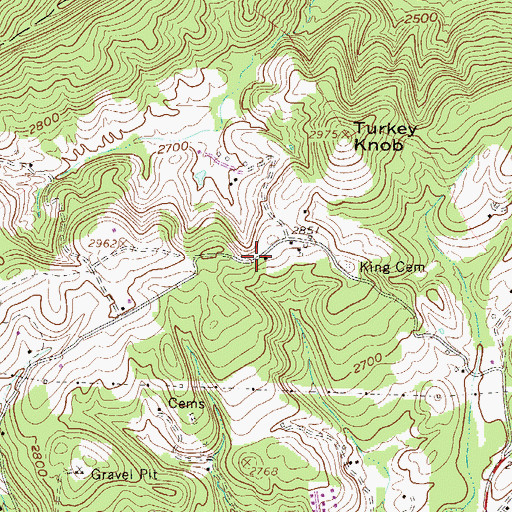 Topographic Map of Harmon School (historical), WV
