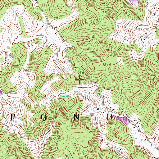 Topographic Map of Hunt School (historical), WV
