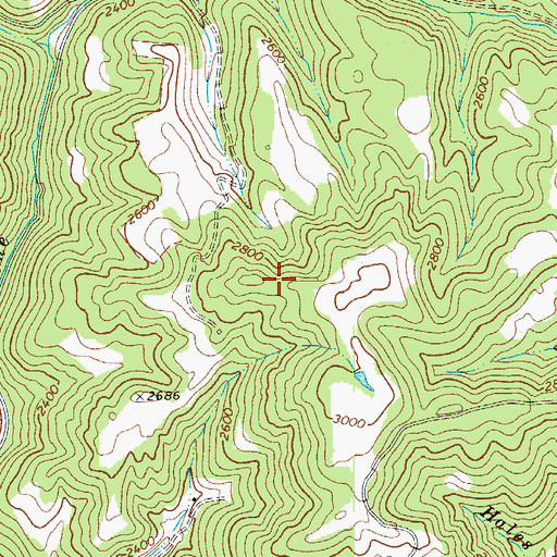 Topographic Map of Liberty School (historical), WV