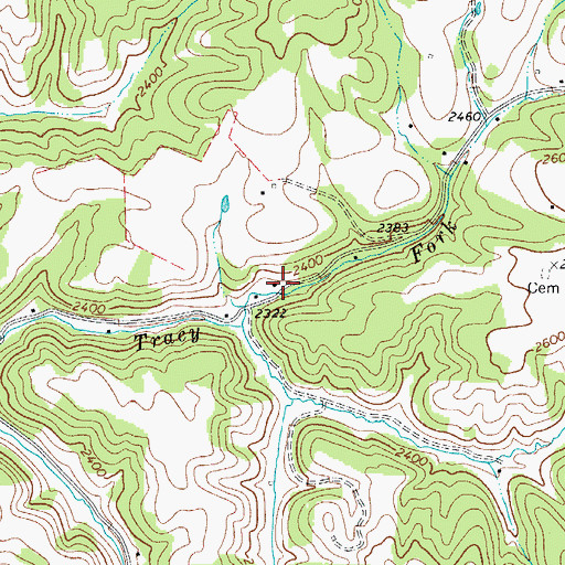 Topographic Map of Martin School (historical), WV
