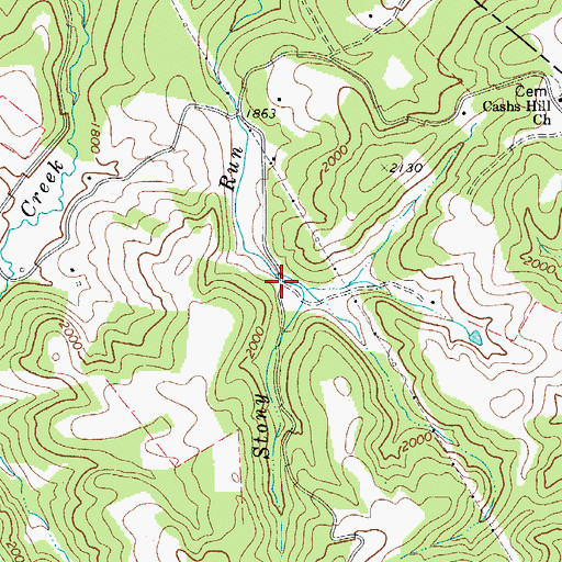 Topographic Map of Mudhole School (historical), WV