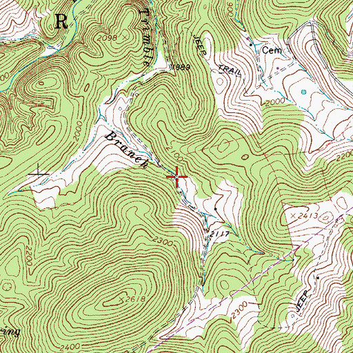 Topographic Map of Neel School (historical), WV