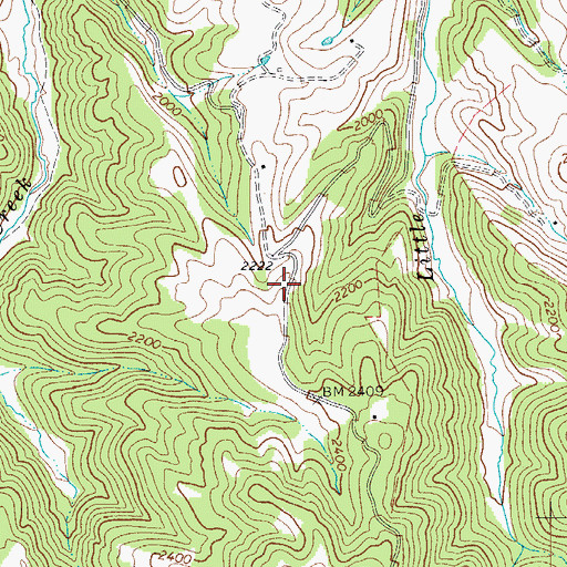 Topographic Map of Parish Hill School (historical), WV