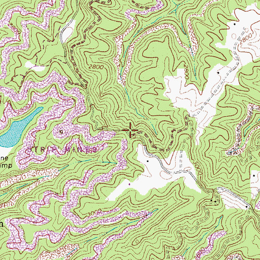 Topographic Map of Sand Gap School (historical), WV