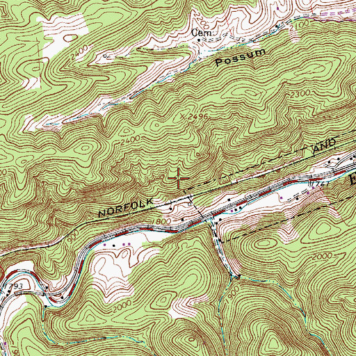 Topographic Map of Stengel (historical), WV