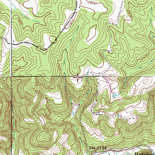 Topographic Map of Thompson School (historical), WV