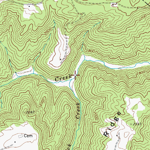 Topographic Map of Wiley School (historical), WV