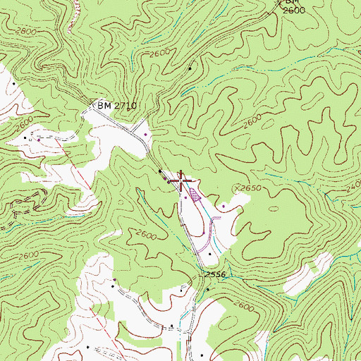 Topographic Map of Willis White School (historical), WV