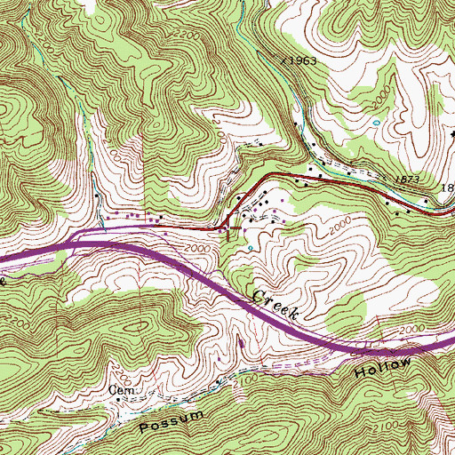 Topographic Map of Wright School (historical), WV