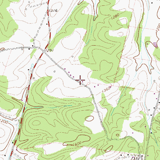 Topographic Map of Teter Creek Lake Dam, WV