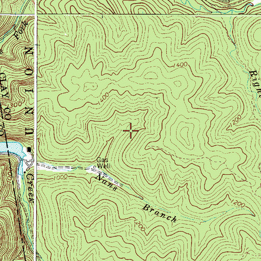 Topographic Map of Union Carbide H F Club Lake Number One Dam, WV