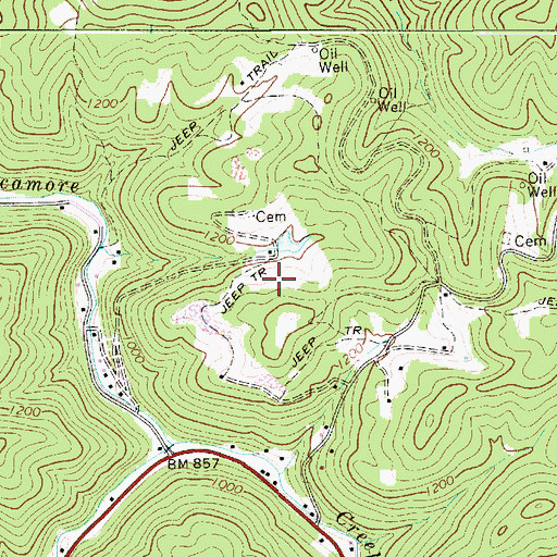 Topographic Map of Henderson Dam, WV