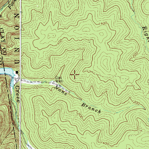 Topographic Map of Deerpond, WV