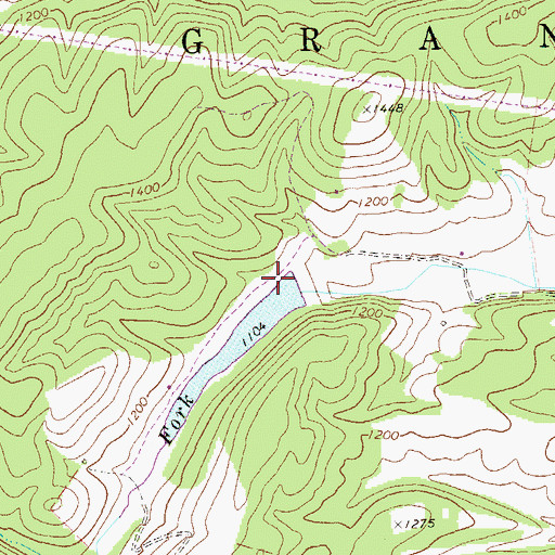 Topographic Map of Patterson Creek Structure Four Dam, WV
