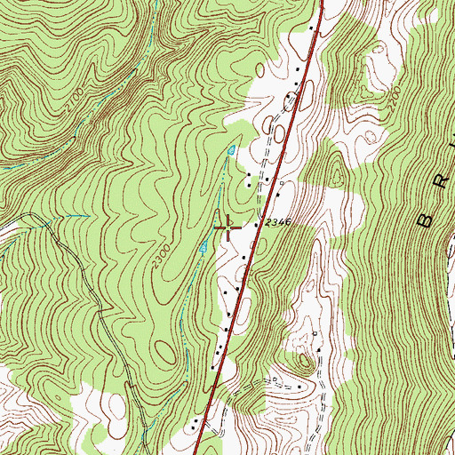 Topographic Map of Fuller Spring, WV