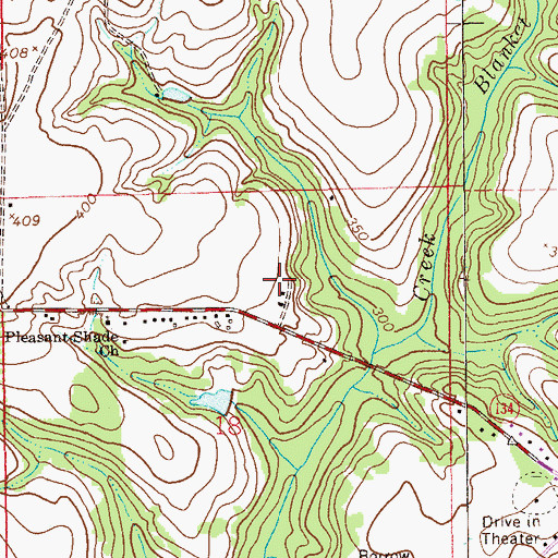 Topographic Map of Fairfield Estates, AL