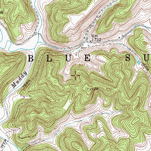 Topographic Map of Jim Fleshman Spring, WV