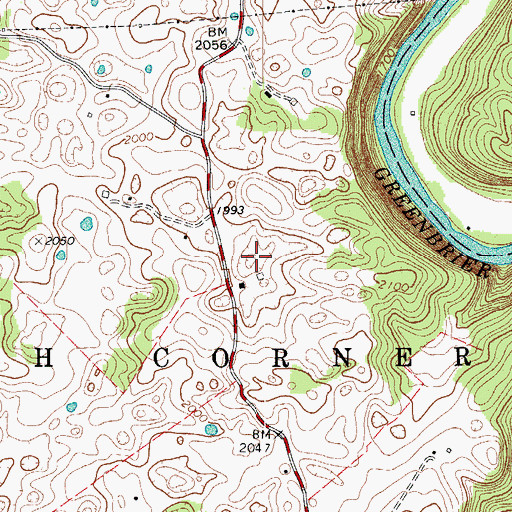 Topographic Map of John Kirby Spring, WV