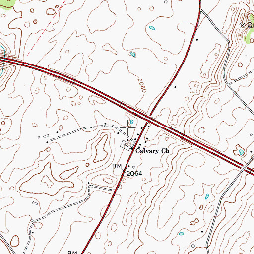 Topographic Map of Morlunda Farms Spring, WV