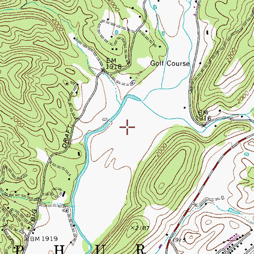 Topographic Map of Sterett Springs, WV