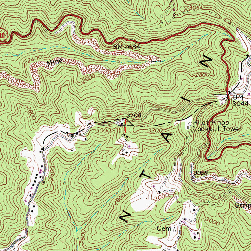 Topographic Map of Harry S Thomas Spring, WV