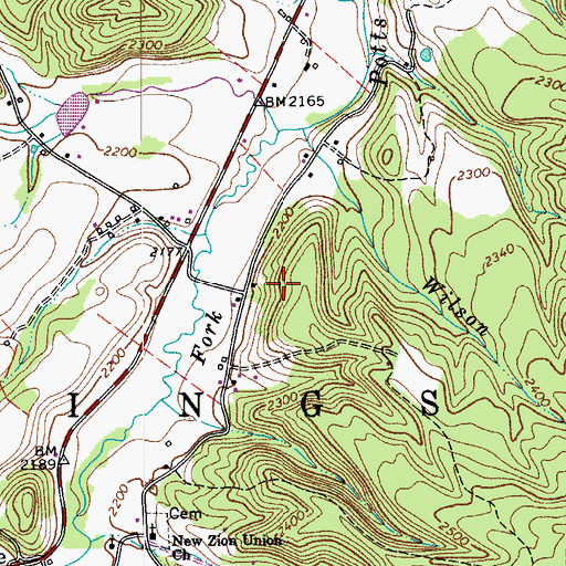 Topographic Map of Jimmy Horry Spring, WV