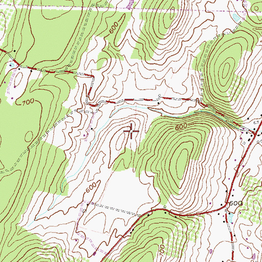 Topographic Map of Boyd Rooney Farm Spring, WV