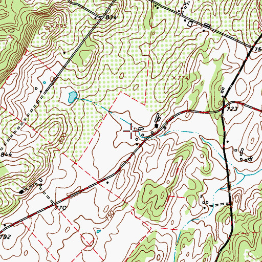 Topographic Map of Cool Spring, WV