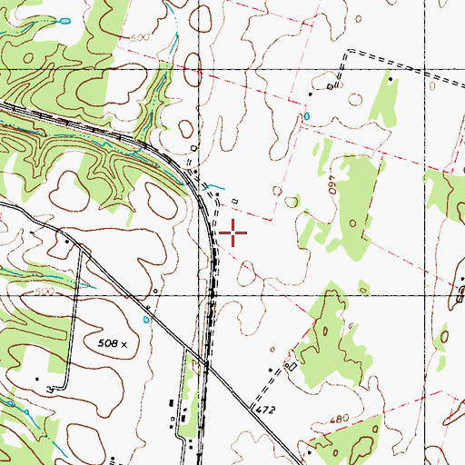 Topographic Map of Couchman Springs, WV