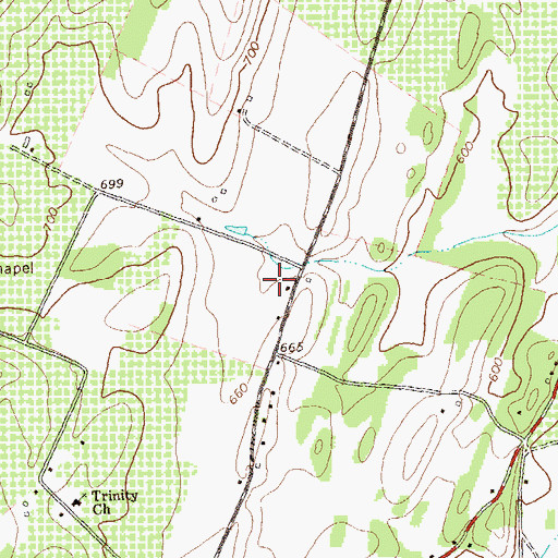 Topographic Map of Griffith Spring, WV