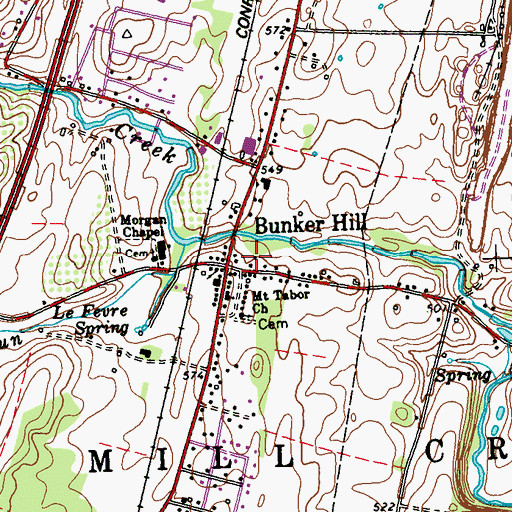 Topographic Map of Gum Spring, WV