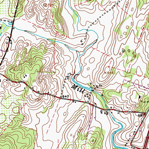 Topographic Map of Lee Whitacore Farm Spring, WV