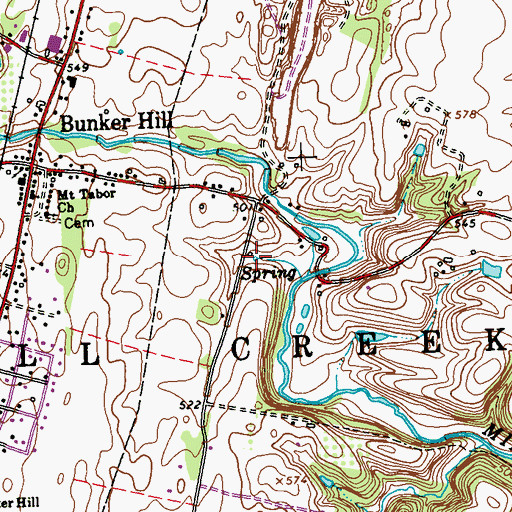 Topographic Map of Lemons Spring, WV