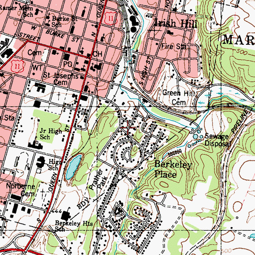 Topographic Map of Martinsburg Water Supply Spring, WV