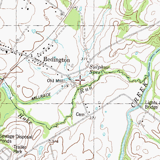 Topographic Map of Porterfield Limestone Spring, WV