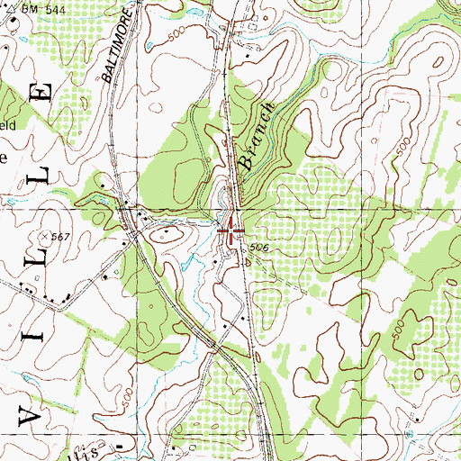 Topographic Map of Speck Farm Spring, WV