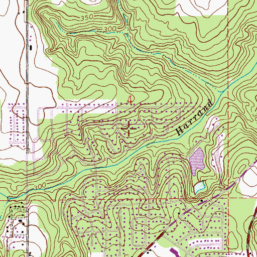 Topographic Map of Valley Hills, AL