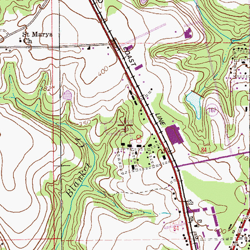 Topographic Map of Willow Bend, AL