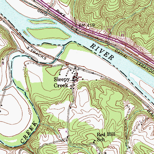Topographic Map of First United Brethren Church, WV