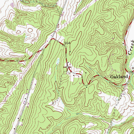Topographic Map of Morton Grove School (historical), WV