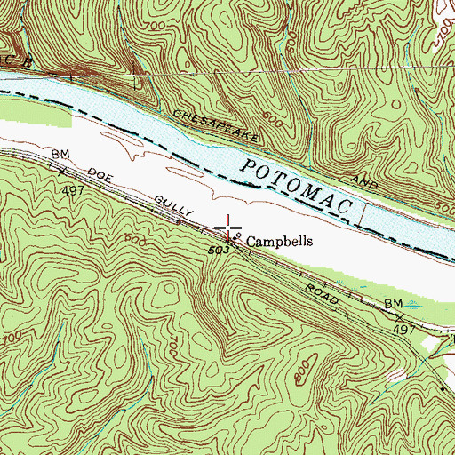 Topographic Map of Robert Milborn Spring, WV